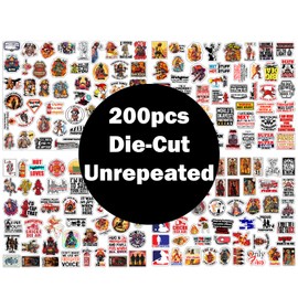 1step2dream Funny Firefighter Sticker | Humor and Witty Decals for Fire Fighter,Fire Rescue Stickers for Laptop,Water Bottles,Helmet – Gift for Firefighter,Adults,Women