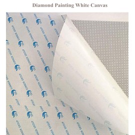 OneHippo 5Pcs/Lot 20x20CM Diamond Painting Canvas Embroidery Canvas with Glue Canvas Round/Square Blank Grid Canvas Empty for Your Private Customized