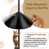 Squirrel Baffle for Bird Feeder Pole,Outdoor Pole Mount Squirrel Proof