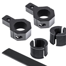 LAMPHUS Off-Road ATV UTV Light Bar Mounts Mounting Bracket Mini Bar Clamp Kits [0.75"/1"/1.25" Inch] [Vertical Bar] [Aluminium] [2 Unit] Bull Bar UTV Roll Bar Clamp Tube Roll Cage Clamps Mount