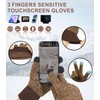 floconssy 3 PCS Men's Winter Hat Scarf Gloves Set, Warm