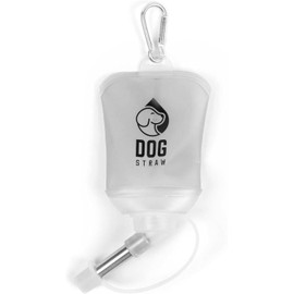Dog Straw – The Ultimate On-The-Go Water Solution for Dogs, 5oz Gray