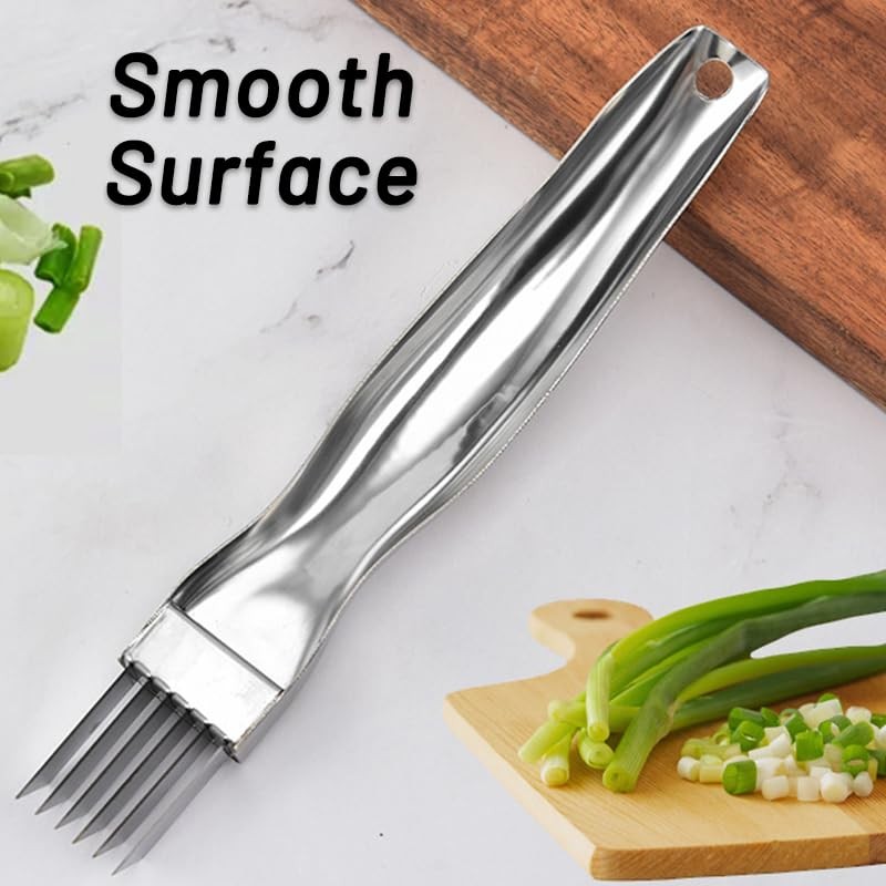 2 Pack Stainless Steel Green Onion Slicer - Multi-Blade Kitchen