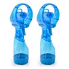 O2COOL Deluxe Handheld Battery Powered Water Misting Fan (Light Blue)