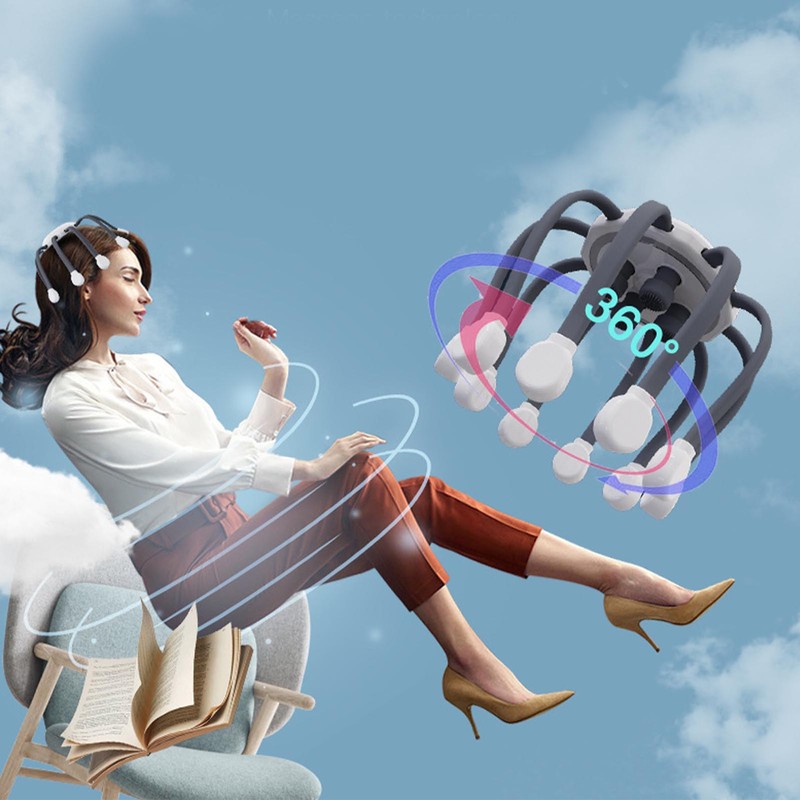 Ultra Scalp Massagers 360 Degree Electric Vibrating Head Massager 4