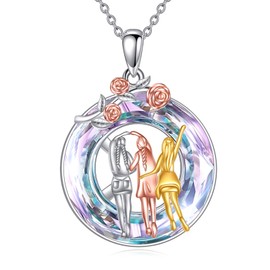 KZX Sister Pendant Necklace Big Sister Gift 3 Sister Gifts from Sister Sterling Silver Necklace Jewellery Sister Birthday Gift, Sterling Silver, No Gemstone