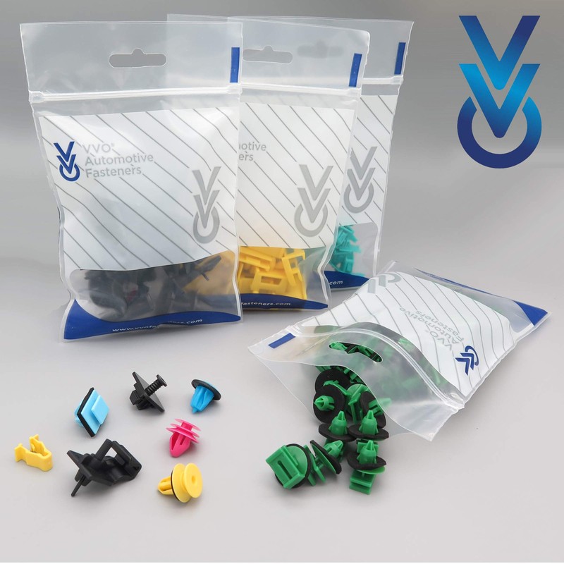 VVO 10 x Black Plastic Bonnet Bonnet Clips