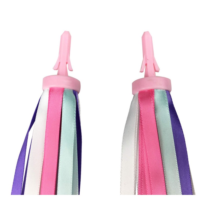 PLATT Kid's Bicycle Handlebar Streamers Colorful Ribbons Tassel for Girls