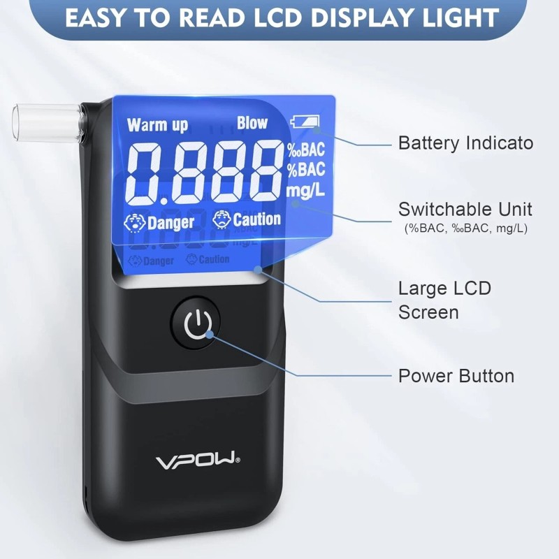 Accurate Alcohol Testing: Professional-G<wbr/>rade Breathalyzer for Personal Use