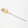Kuchipol GOA White Matte Gold Dinner Fork