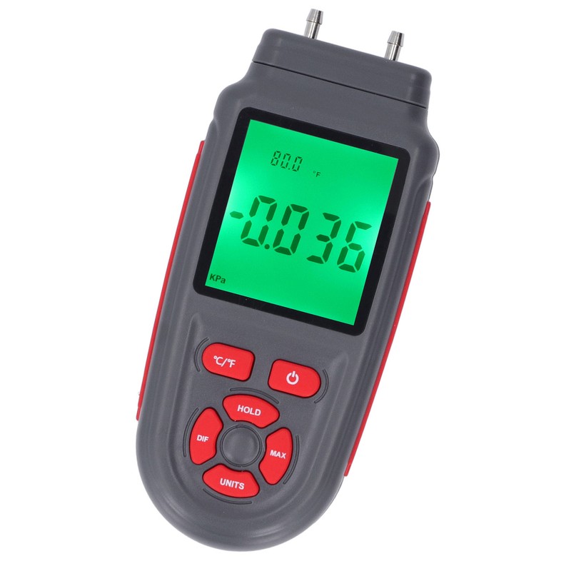 Digital Manometer ABS Shell Handheld High Accuracy HD Display Screen