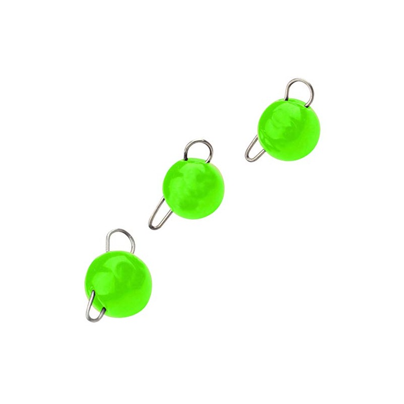 Trout Master Tungsten Bottom Jigs - 3 Tungsten Heads, Weight/Colour: