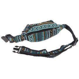 GURU SHOP Ethno Sidebag & Belt Bag, Waist Bag - Model 1, Men/Women, Cotton, 14 x 22 x 6 cm, Festival Bum Bag Hippie, Model 9, Casual