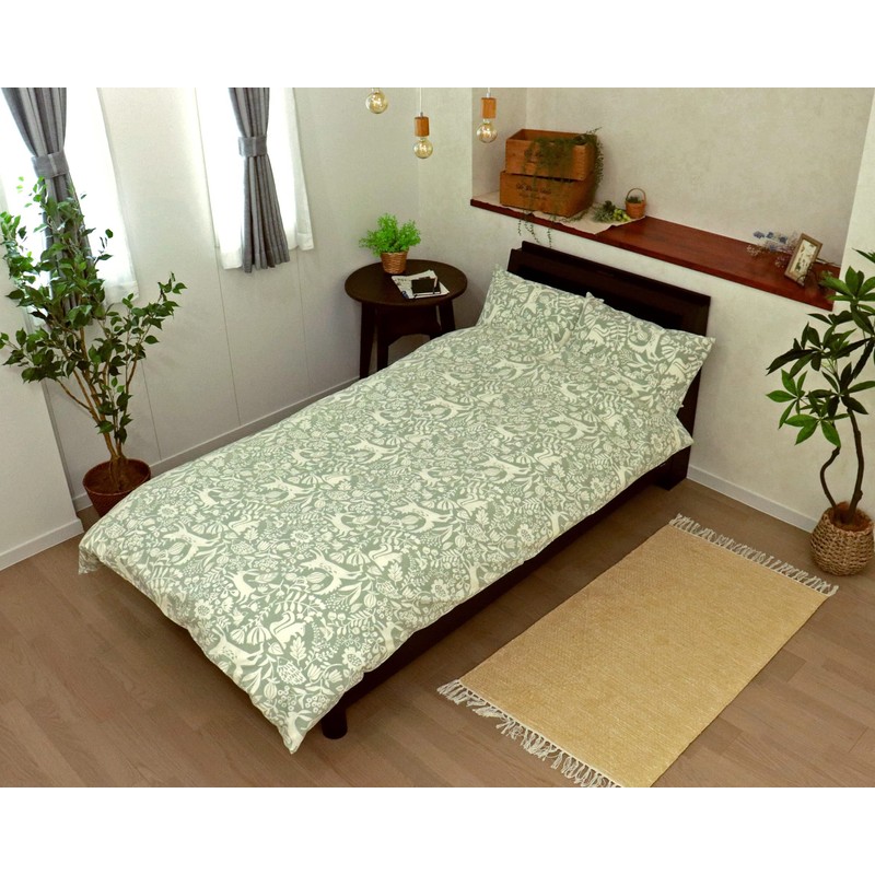 CAMEL PALMS Made in Japan 100% Cotton Pillow Case Zipper
