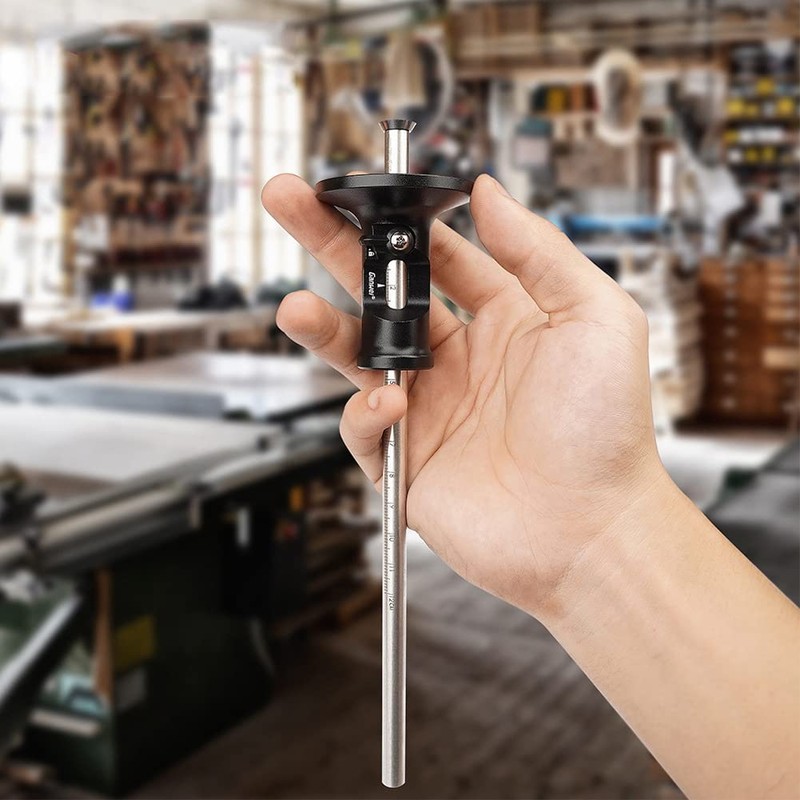 FTtool HRGJ96-BL Wood Scribing Gauge Aluminum Blade Type Adjustable Scale