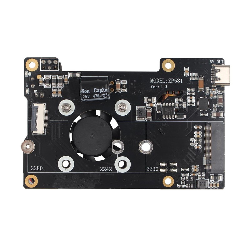 ZDE ZP581 PoE+ HAT PCIe to M.2 Key M NVMe