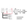 H4 Negative Headlight Relay Conversion Harness High Stability for H6054