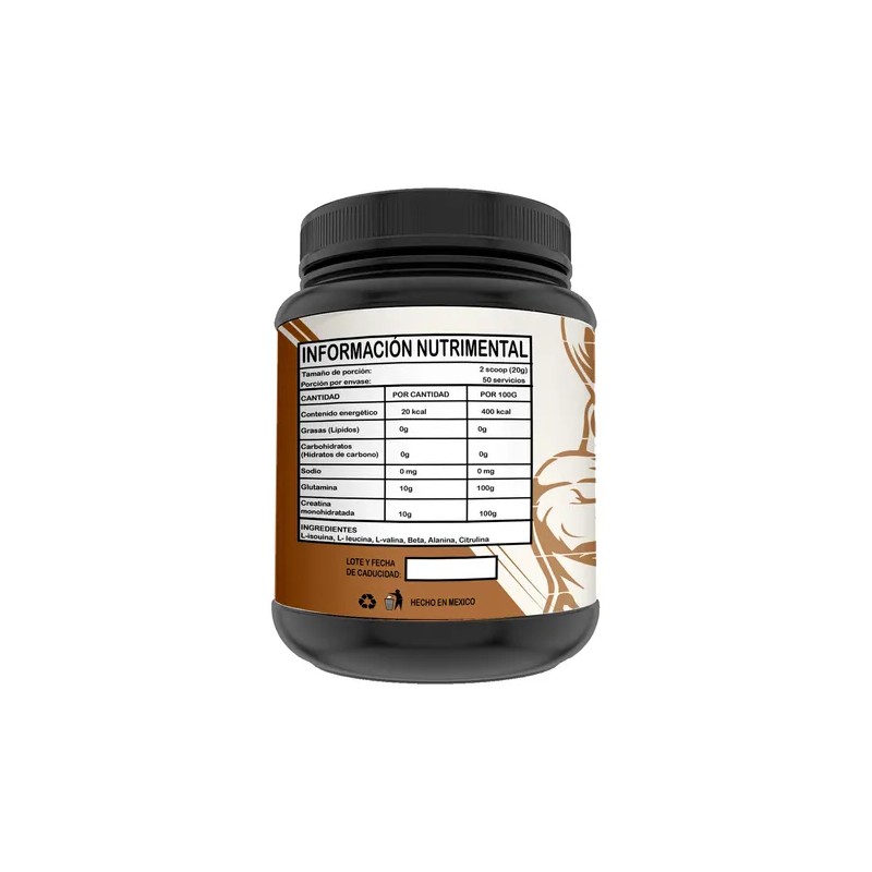 Creatina Glutamina 1 Kg Klokan 50servicios Varios Sabores