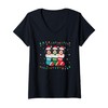 Womens Xmas Tree Lights Funny Havanese Dog in Christmas Socks