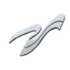 2pcs New SR Wave Logo 3D Badge Emblem Replacement for