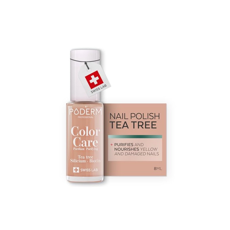 PODERM Nail Care Polish with Tea Tree - Beige |