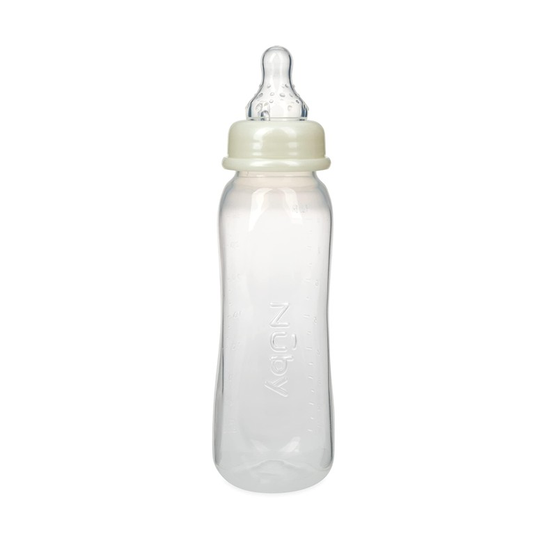 Nuby Standard Neck Tinted Bottle, 8oz, 3+ Months, Single Pack