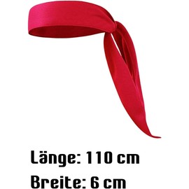 Red Headband Tennis Sweatband Pirate Headband Sports Sweatband Fitness Gym Hairband Strap for Running, Volleyball, Yoga, Headbands for Men and Women, Accessories, Sports Headbands