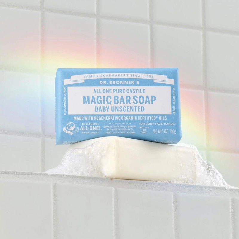 Dr Bronner's Unscented Essentials Gift Set, 3 Item Pack