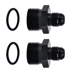 EVIL ENERGY 6AN Male Flare to M22 x 1.5mm Male Metric Fitting Adapter Aluminium Alloy 2PCS