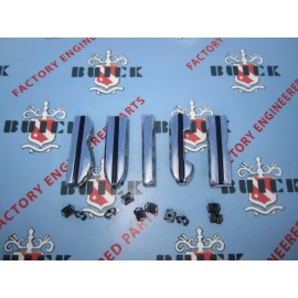 CARS, Inc. 1956 Buick Hood Letters with Mounting Hardware | Die Cast Chrome as Original