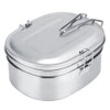 Double Layer Stainless Steel Lunch Box Bento Food Container Outdoor