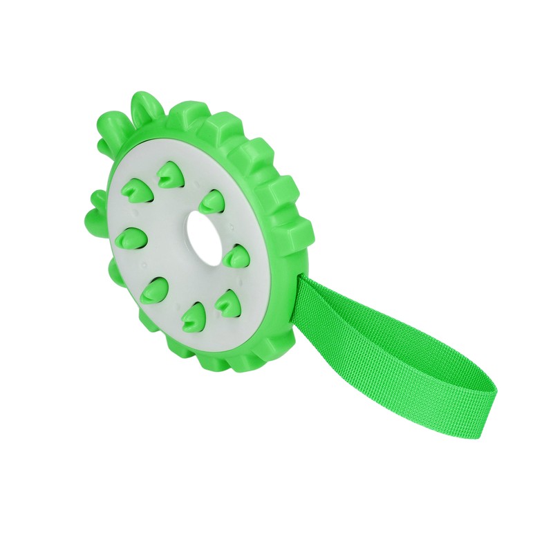 Dog Chewing Toy Bite Resistant Interactive Teeth Cleaning Round Puppy