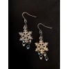 Handmade Christmas Snowflake Earrings Drop/Dangle Charm