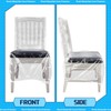 Remagr 8 Pcs Plastic Dining Chair Covers Protectors Clear Protector
