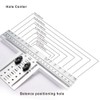 Mousike Cabinet Pull Metal Template， Handle Drill Mounting Template for
