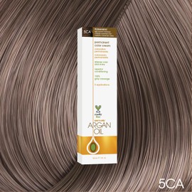 one 'n only One N' Only Permanent Hair Color - Permanent Hair Dye Made with Argan Oil - Delivers Rich, Accurate Tones with Gray Coverage - Improves Moisture & Elasticity - 5CA Light Brown Caramel (3 oz)