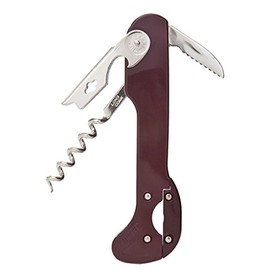 Super Boomerang Waiter’s Corkscrew Knife Blade Standard (Burgundy)