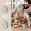 Cuddle Campus Pack of 2 Silicone Baby Training Cup, Shatterproof