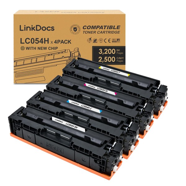 LinkDocs 054 Compatible Toner Cartridge Replacement for Canon 054 054H