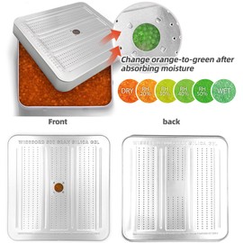 Wisesorb 3 Packs 500 Gram Desiccant Canisters, Indicating & Rechargeable Gun Safe Dehumidifier, Portable Desiccant Canister, Silica Gel Moisture Absorber for Storage