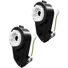 Qnbes Kids Car Gearbox Compatible with Most Children Ride On Toys, 550 12V 40000RPM Drive Motor Gearbox, 2Pcs