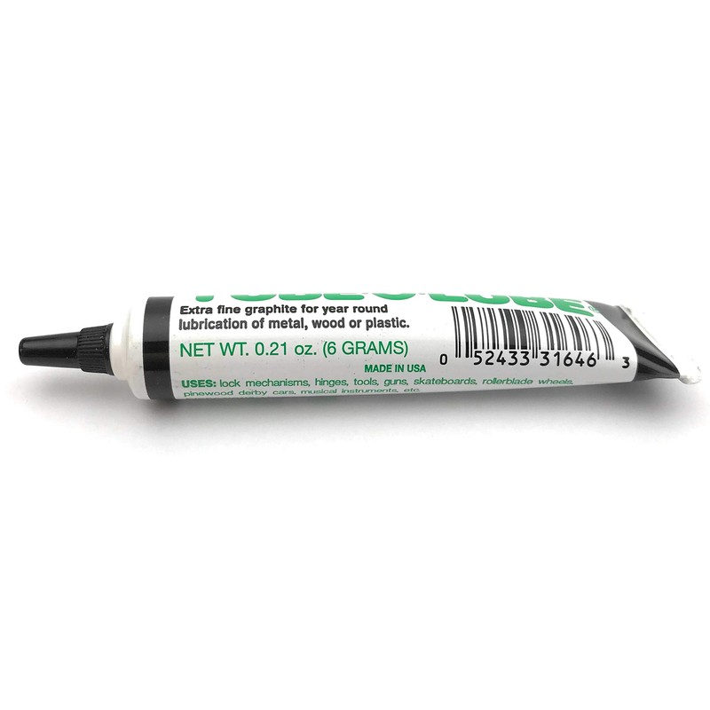 Dry Powdered Graphite Tube-O-Lube for metal wood or plastic