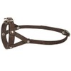 Adjustable Leather Loop Bite Bark Control Easy Fit Muzzle Brown.
