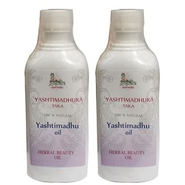 Gopala Organics YASHTIMADHUKA Oil (2 x 500ml Bottles) USDA Certified Organic | Ayurvedic Massage Oil Made with Certified Organic Herbs by Gopala Ayurveda