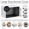 Sweet Jojo Designs 42in. Medium/Large Dog Crate Cover (Bones and