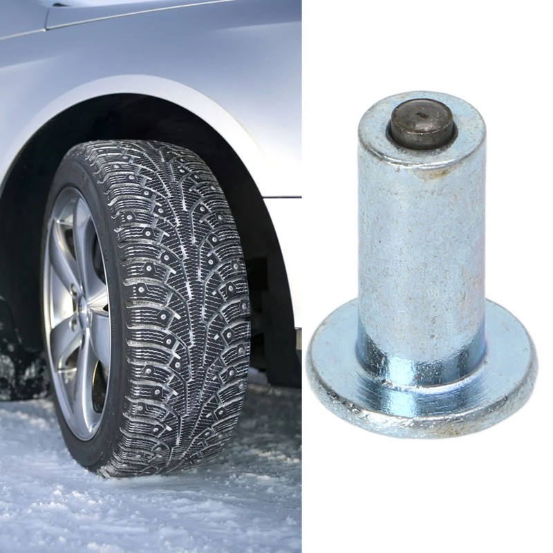 100PCS Non Slip Tire Studs Replacement Universal Wheel Metal Studs