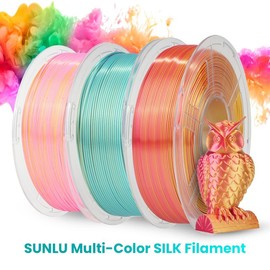 Dual-Color,Triple-Color,Four-Color 1KG/3KG Bundle/6KG Bundle 1.75mm SILK Filament Bundle Compatible with 99% 3D printers:_Dual-Color Filament 1KG*3 - 03