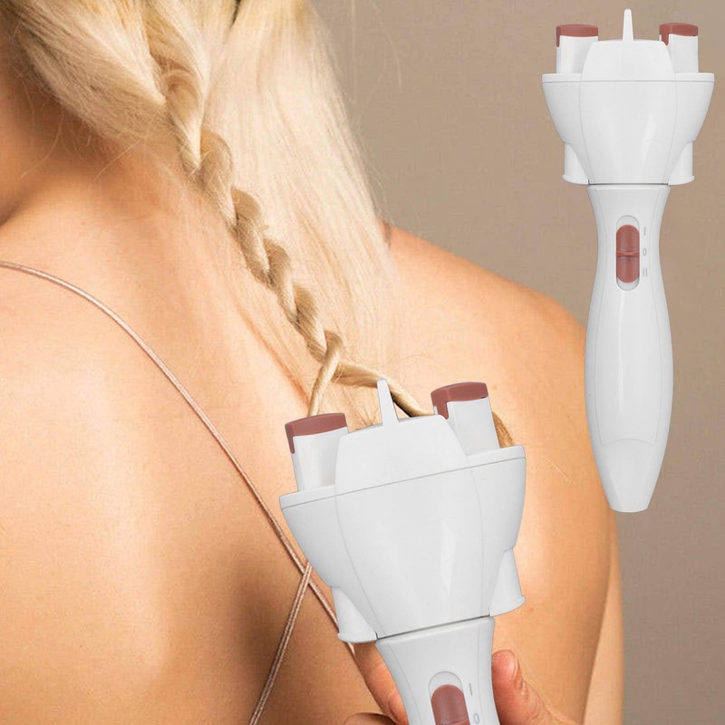 Automatic Hair Braider Quick Easy Control Battery Powered Portable Hair