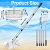 Sand Flea Rake Stainless Steel Beach Sand Sifter with Sharp