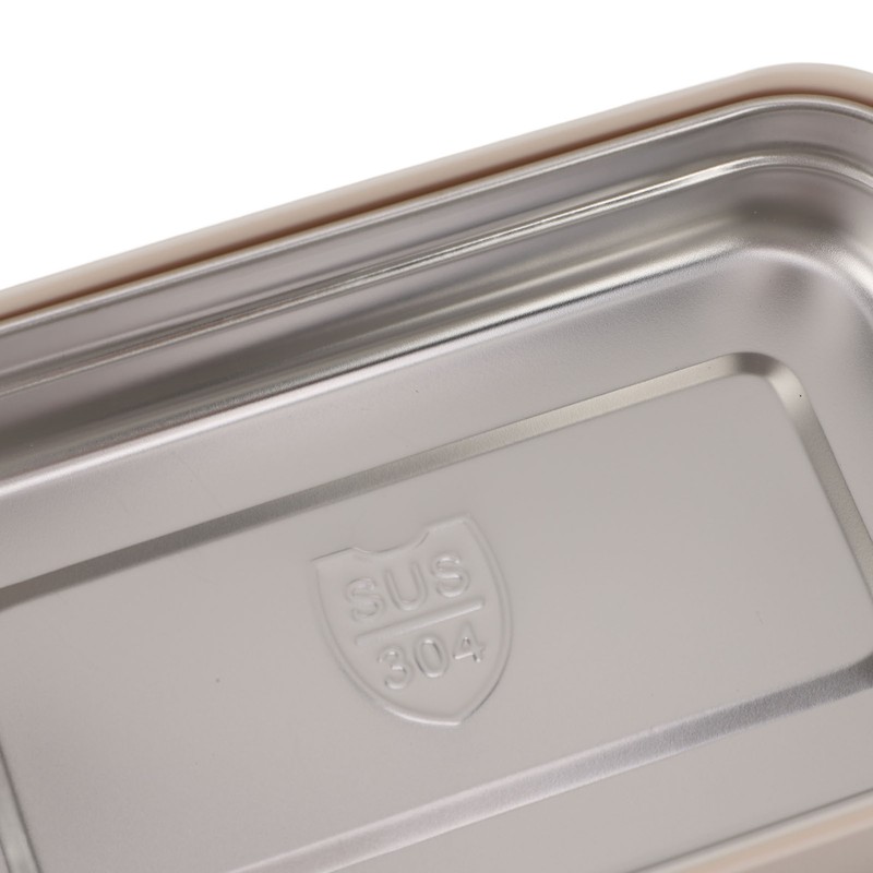 304 Stainless Steel Bento Box Adult Lunch Box Single Layer
